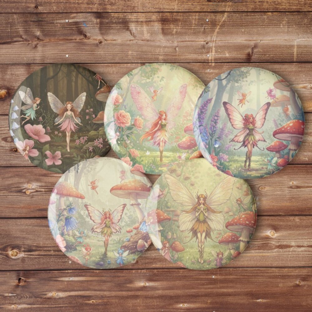 2.5" FAIRYCORE Buttons!! (5)